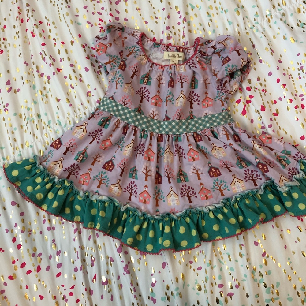 Matilda Jane fit/flare school house top SZ 2